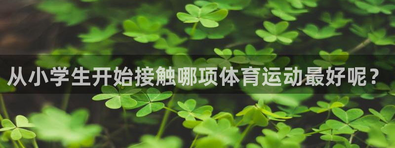 919体育有没有网盘：从小学生开始接触哪项体育运动最好呢？